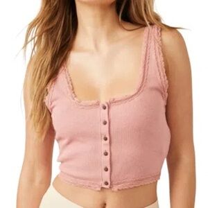 Free People Intimately Waffle Knit Tank Top